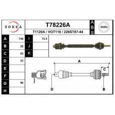 T78226A EAI Приводной вал