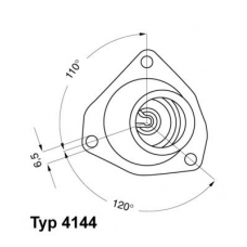 4144.82D WAHLER Термостат, охлаждающая жидкость