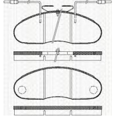 8110 25006 TRISCAN Комплект тормозных колодок, дисковый тормоз