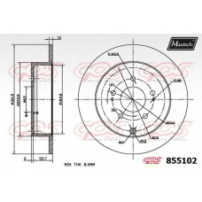 855102.6880 MAXTECH Тормозной диск