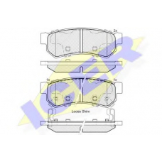182058-203 ICER Комплект тормозных колодок, дисковый тормоз
