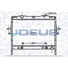 065M12 JDEUS Радиатор, охлаждение двигателя