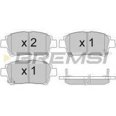 BP2931 BREMSI Комплект тормозных колодок, дисковый тормоз