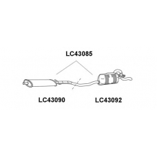 LC43085 VENEPORTE Глушитель выхлопных газов конечный