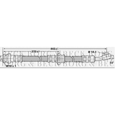 BBH6824 BORG & BECK Тормозной шланг