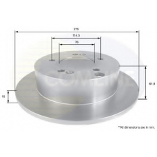 ADC1093 COMLINE Тормозной диск