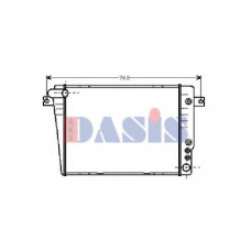 050730N AKS DASIS Радиатор, охлаждение двигателя