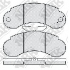 PN0271 NiBK Комплект тормозных колодок, дисковый тормоз