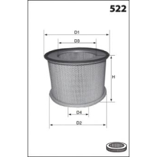 FA3257 MECAFILTER Воздушный фильтр