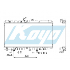 PA010748 KOYO P-tank corrugate-fin ass'y