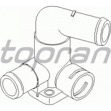 108 873 TOPRAN Фланец охлаждающей жидкости