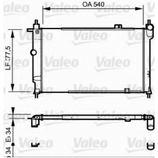 730993 VALEO Радиатор, охлаждение двигателя