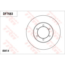 DF7683 TRW Тормозной диск
