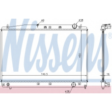 646802 NISSENS Радиатор, охлаждение двигателя