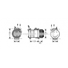 MSK276 Prasco Компрессор, кондиционер