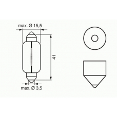 1 987 302 238 BOSCH Лампа накаливания