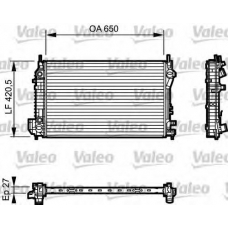 735083 VALEO Радиатор, охлаждение двигателя