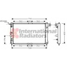 81002010 VAN WEZEL Радиатор, охлаждение двигателя