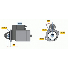 0 001 368 060 BOSCH Стартер