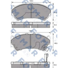 FO 692981 FOMAR ROULUNDS Комплект тормозных колодок, дисковый тормоз