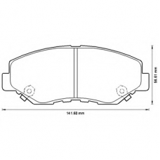 572504B BENDIX Комплект тормозных колодок, дисковый тормоз