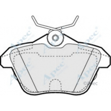 PAD1052 APEC Комплект тормозных колодок, дисковый тормоз