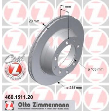 460.1511.20 ZIMMERMANN Тормозной диск