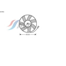 OL7522 AVA Вентилятор, охлаждение двигателя