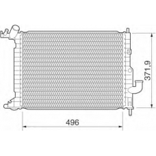 350213282000 MAGNETI MARELLI Радиатор, охлаждение двигателя