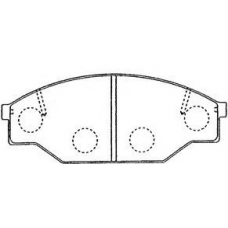 A1N036 AISIN Комплект тормозных колодок, дисковый тормоз