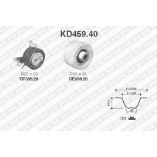 KD459.40 SNR Комплект ремня грм