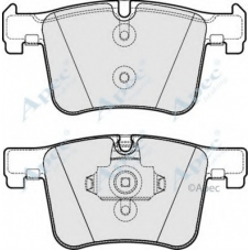 PAD1830 APEC Комплект тормозных колодок, дисковый тормоз