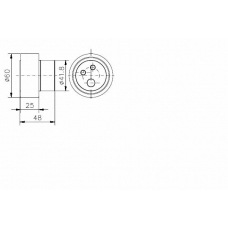 TKR 9823 TIMKEN Натяжной ролик, поликлиновой  ремень