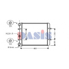 040810N AKS DASIS Радиатор, охлаждение двигателя
