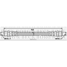 BBH6421 BORG & BECK Тормозной шланг