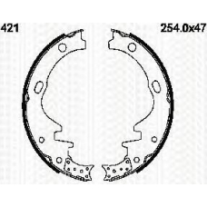 8100 14421 TRIDON Brake shoes