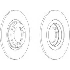 DDF040-1 FERODO Тормозной диск