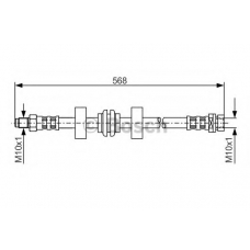 1 987 476 599 BOSCH Тормозной шланг