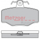 1170076 METZGER Комплект тормозных колодок, дисковый тормоз