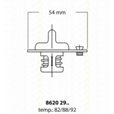 8620 2982 TRISCAN Термостат, охлаждающая жидкость