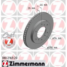 380.2169.20 ZIMMERMANN Тормозной диск