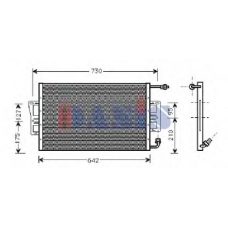 522032N AKS DASIS Конденсатор, кондиционер