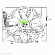 32-2017 KAGER Вентилятор, охлаждение двигателя