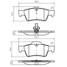 K623600 Vema Комплект тормозных колодок, дисковый тормоз