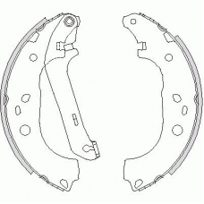 Z4206.01 WOKING Комплект тормозных колодок