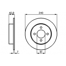 0 986 479 104 BOSCH Тормозной диск