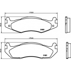 8DB 355 006-371 HELLA PAGID Комплект тормозных колодок, дисковый тормоз