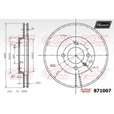 871007.0000 MAXTECH Тормозной диск