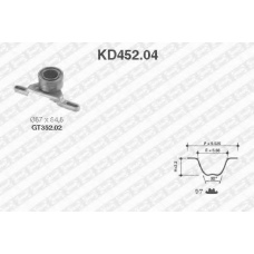 KD452.04 SNR Комплект ремня грм
