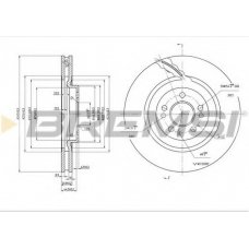 DBB085V BREMSI Тормозной диск